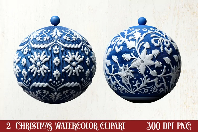 Cozy Christmas Knitting Clipart, Christmas PNG