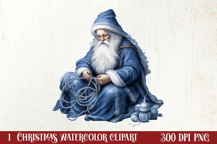 Cozy Christmas Knitting Clipart, Christmas PNG