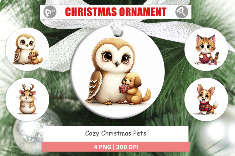 Christmas Ornament Sublimation Designs Image 2