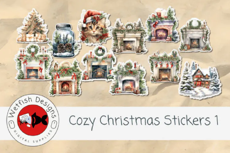 Cozy Christmas Stickers 1