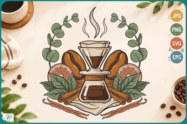 Cozy Coffee Collection Clipart example image 1