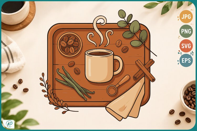 Cozy Coffee Collection Clipart example image 1
