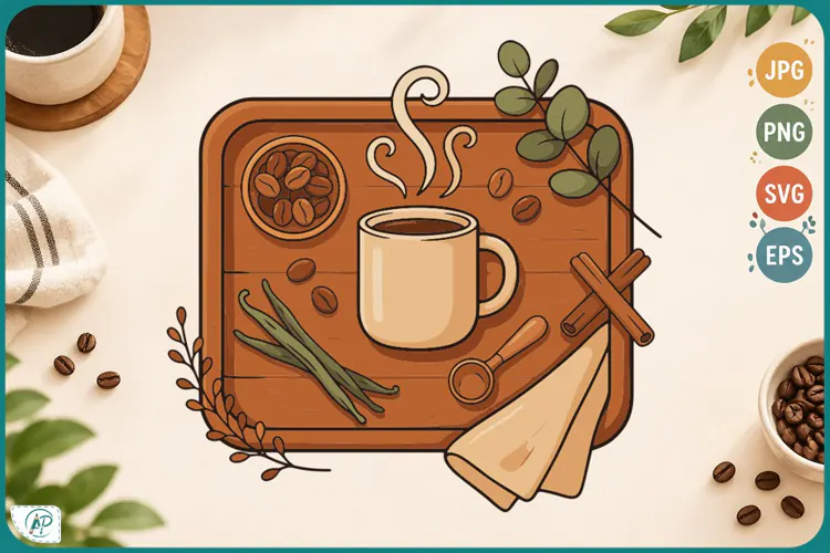 Cozy Coffee Collection Clipart