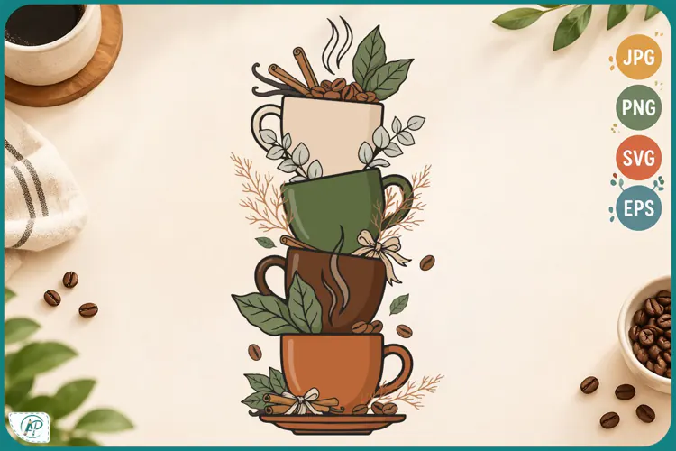 Cozy Coffee Collection Clipart