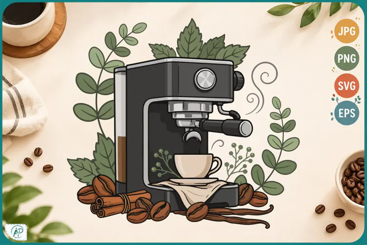 Cozy Coffee Collection Clipart