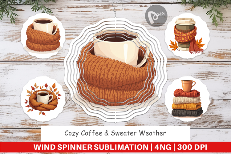 Wind Spinner Cozy Coffee Weather