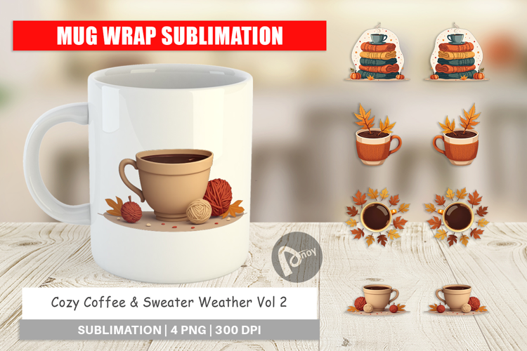 Mug Wrap Cozy Coffee Weather