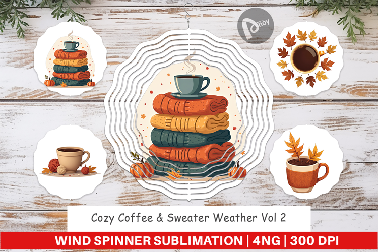 Wind Spinner Cozy Coffee Weather