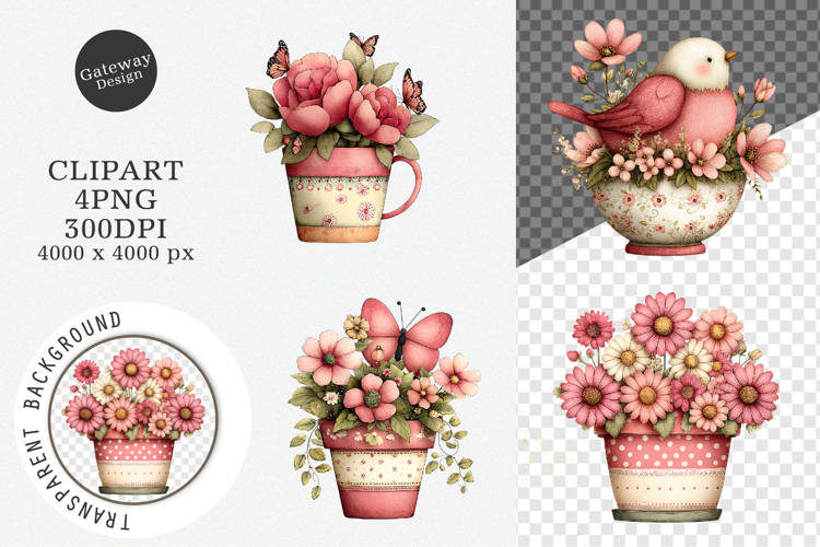 Cozy Cottage Garden Clipart, Cottage Garden PNG