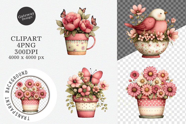 Cozy Cottage Garden Clipart, Cottage Garden PNG