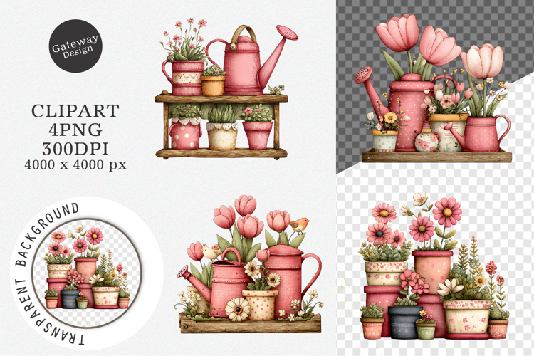 Cozy Cottage Garden Clipart, Cottage Garden PNG