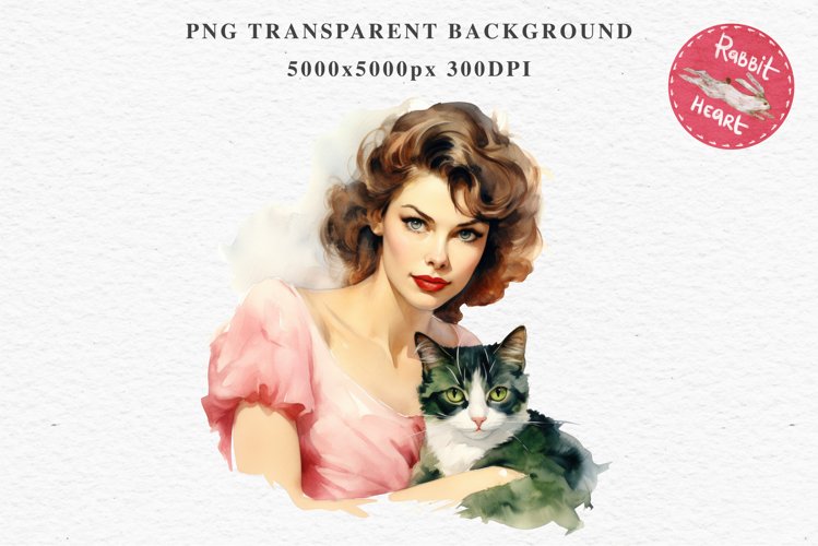 Vintage Cat Illustration Image 12
