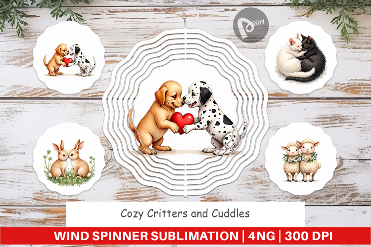 Cozy Critters & Cuddles Wind Spinner