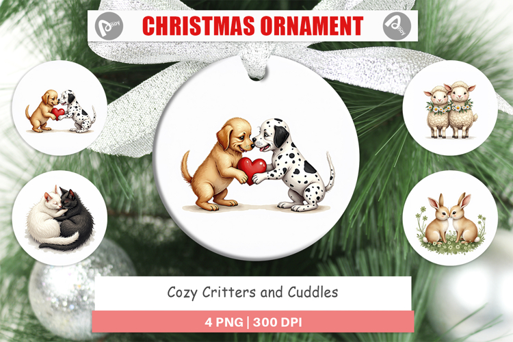 Cozy Critters   Cuddles Ornament
