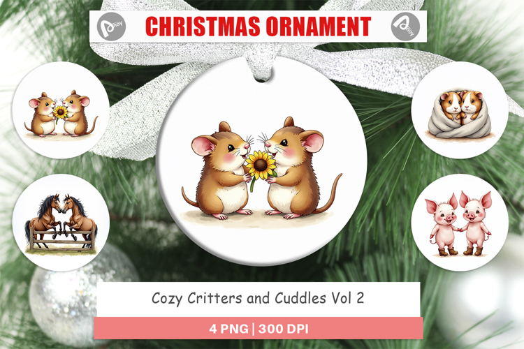 Cozy Critters   Cuddles Ornament