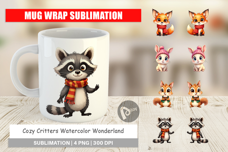 Cozy Critters Wonderland Mug Wrap