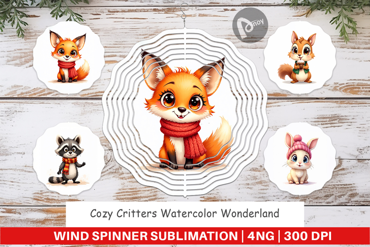 Cozy Critters Wonderland Wind Spinner