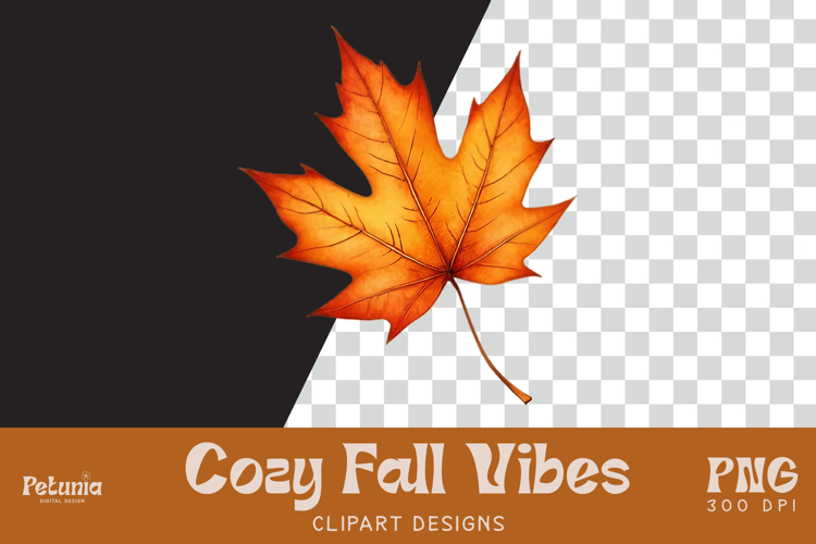 Fall Leaf Clipart | Watercolor Autumn PNG