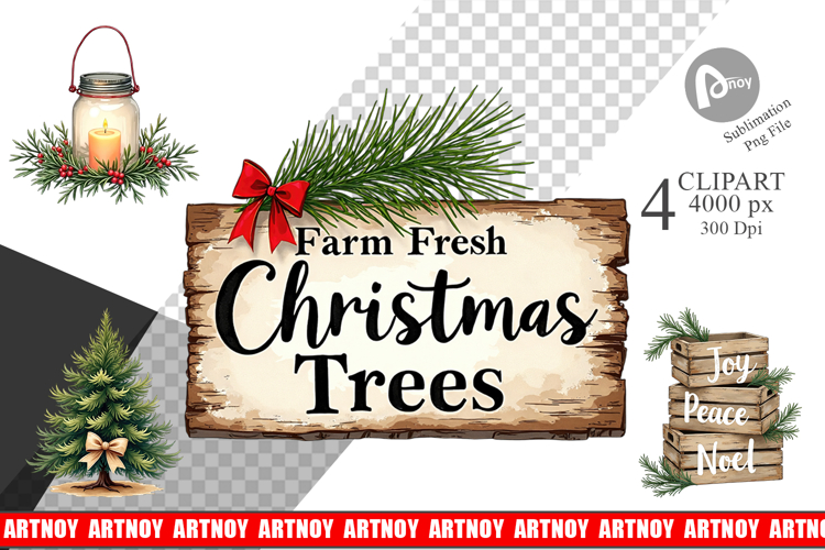 Christmas Decor Clipart Image 11