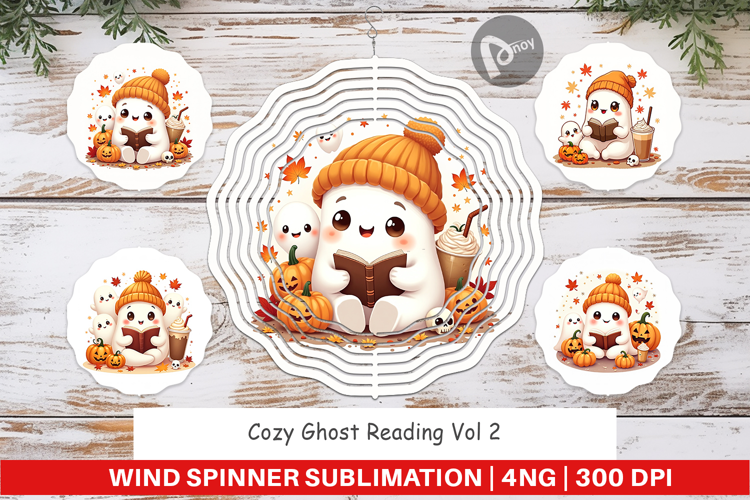 Cozy Reading Ghost Wind Spinner
