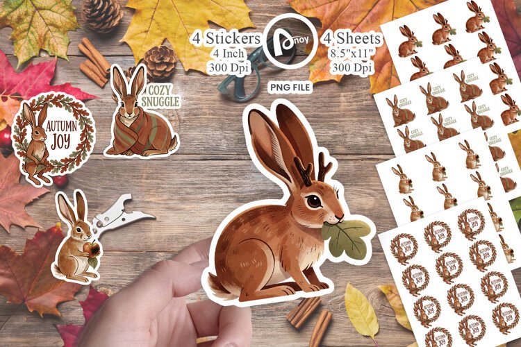 Harvest Jackalope Sticker example image 1