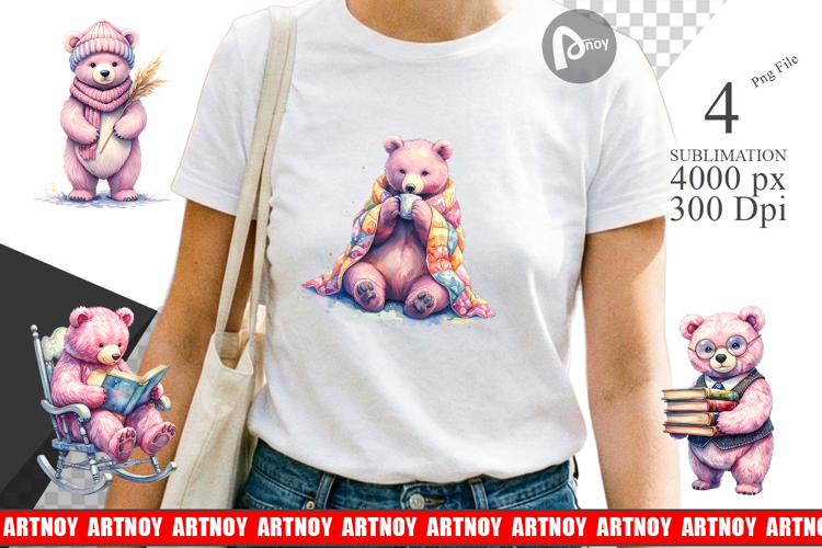 Knits & Reads Mama Bear Sublimation