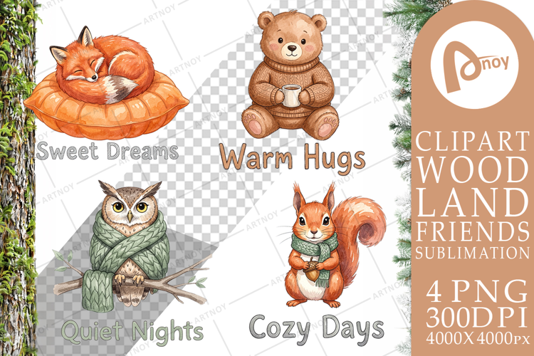 Knitwear Woodland Friends Sublimation