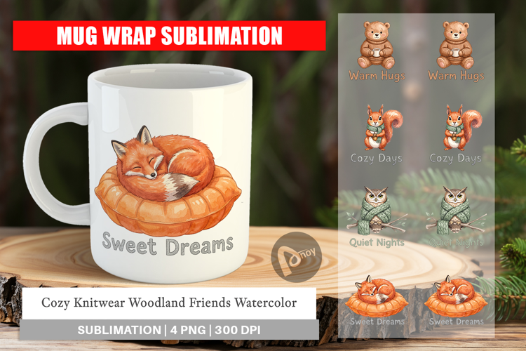 Knitwear Woodland Friends Mug Wrap
