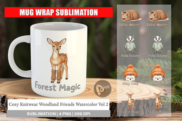Knitwear Woodland Friends Mug Wrap