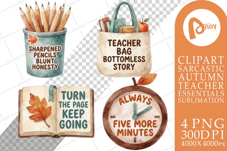 Cozy Leafy Lessons Classroom Decor Sublimation