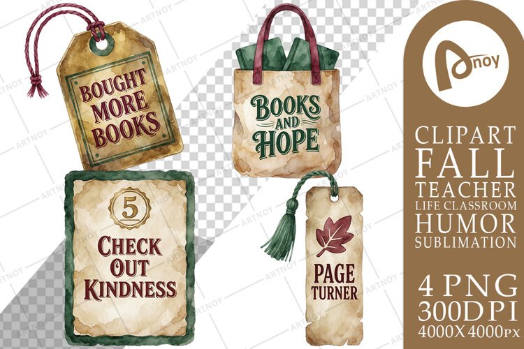 Cozy Library Week Book Cart Art Sublimation example image 1