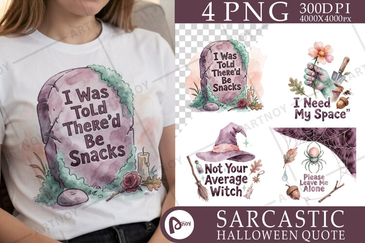 Sarcastic Halloween Sublimation example image 1