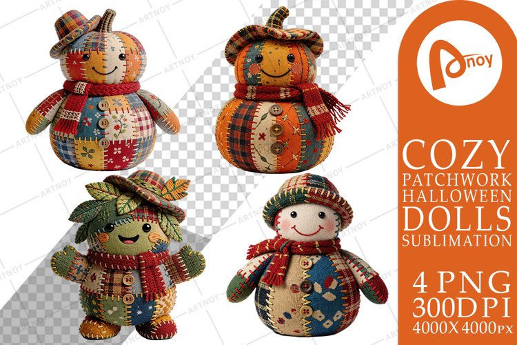 Pumpkin Patchwork Dolls Sublimation