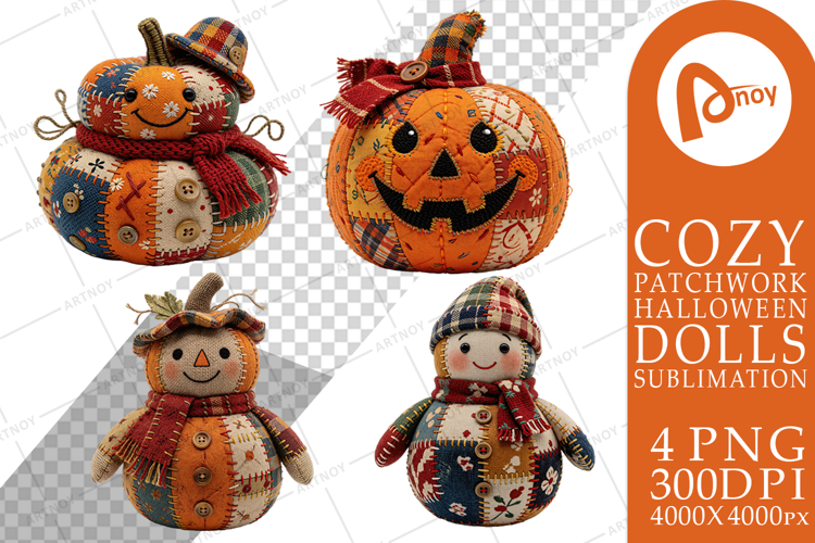 Pumpkin Patchwork Dolls Sublimation