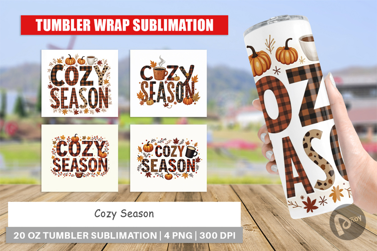 Thanksgiving Tumbler Wrap Image 5