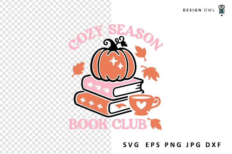 Cozy Season Book Club - Reading SVG