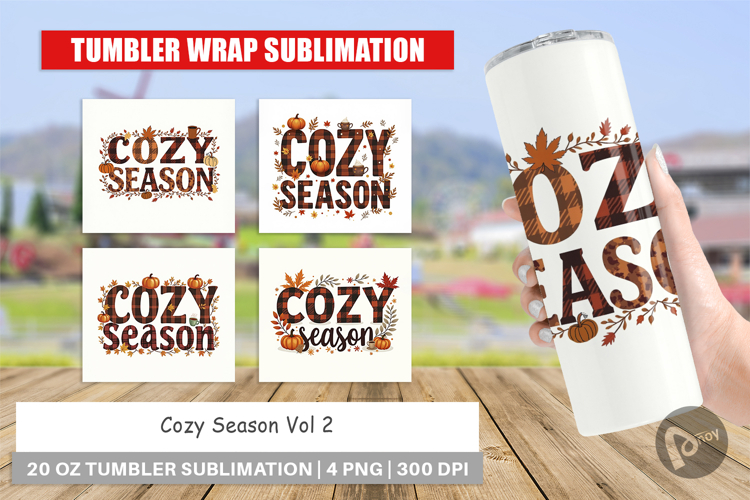 Thanksgiving Tumbler Wrap Image 4