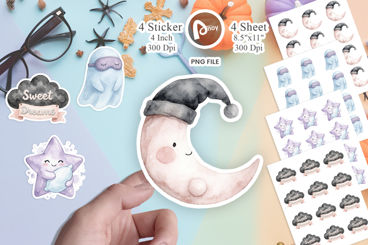 Celestial Goth Party Sticker