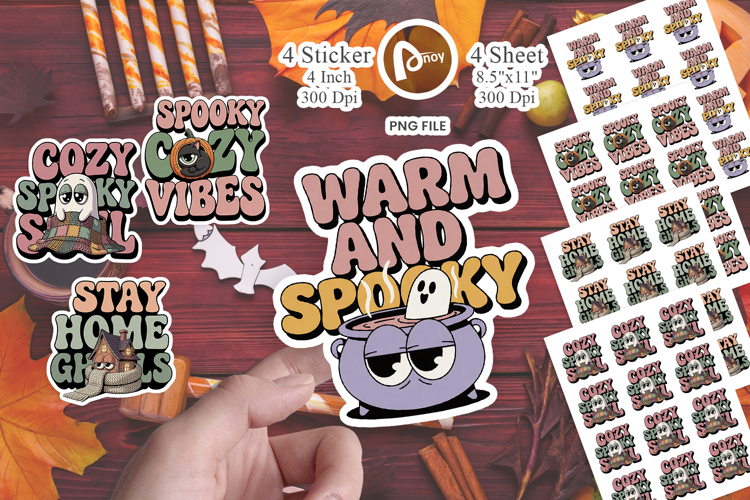 Spooky Introvert Halloween Sticker