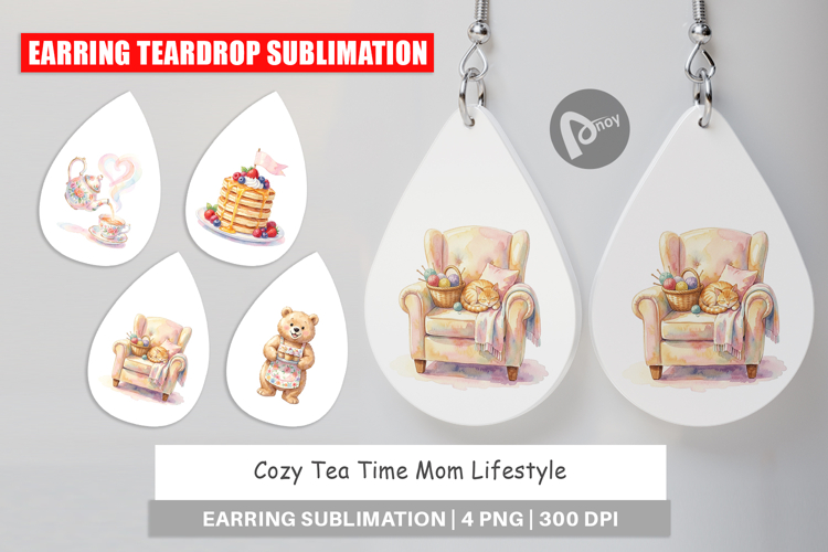 Cozy Tea Time Mom Lifestyle Earring
