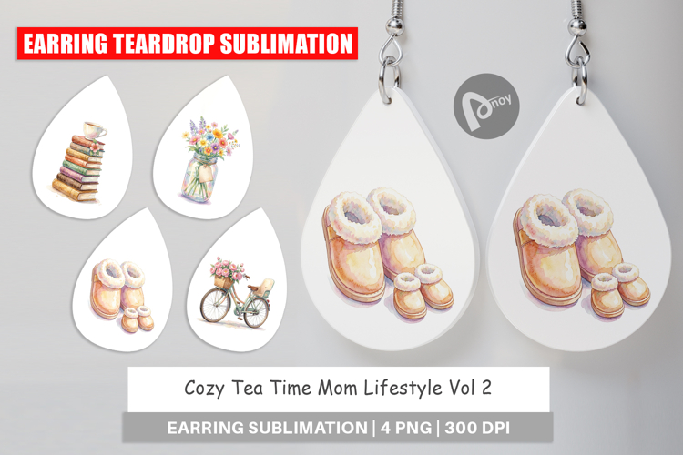 Cozy Tea Time Mom Lifestyle Earring