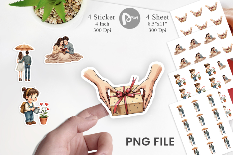 Cozy Valentine Moments Sticker