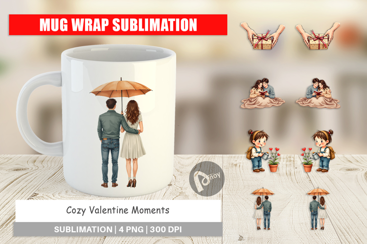Cozy Valentine Moments Mug Wrap