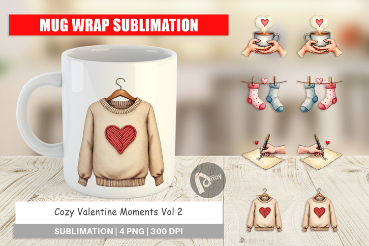 Cozy Valentine Moments Mug Wrap