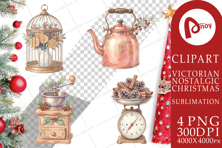 Cozy Vintage Holiday Hearth Sublimation