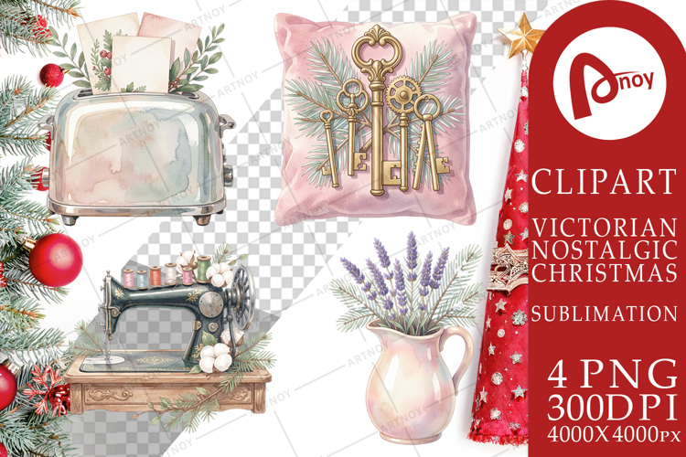 Cozy Vintage Holiday Hearth Sublimation