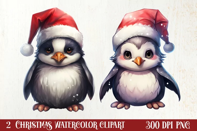 Cozy Winter Animals Clipart, Christmas Clipart