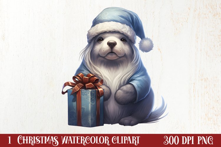 Cozy Winter Animals Clipart, Christmas Clipart