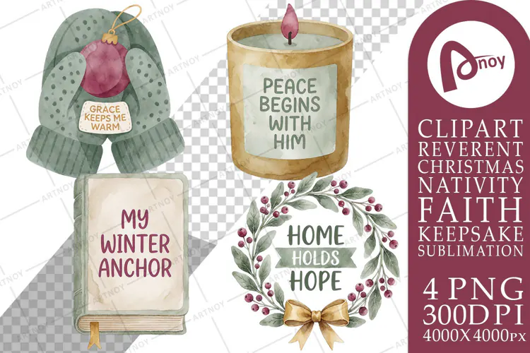 Cozy Winter Blessings & Faith Cheer Sublimation