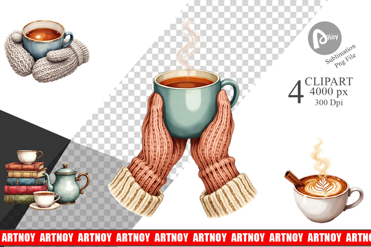 Cozy Winter Cafe Clipart